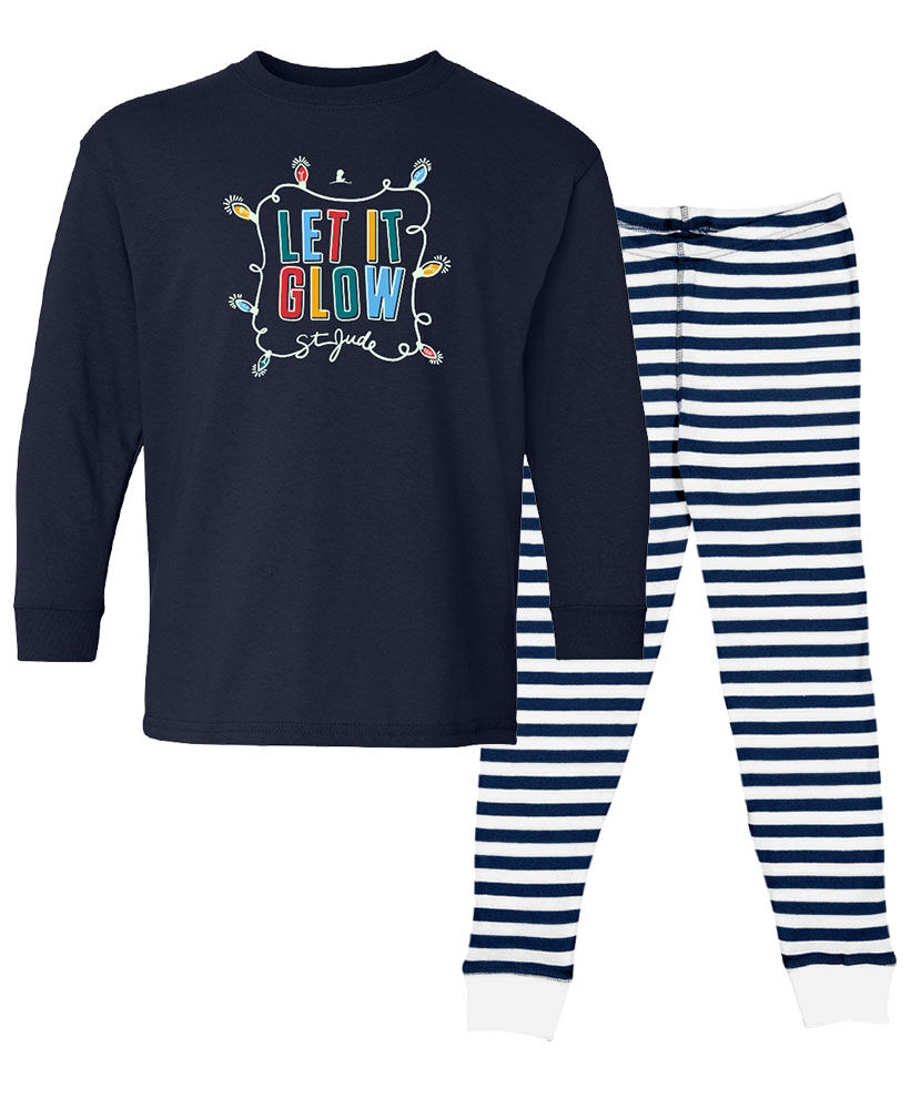 Unisex Let It Glow Holiday Pajamas - Youth