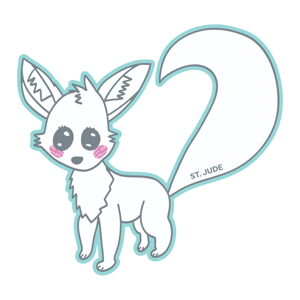 Patient Art Arctic Fox Vinyl Sticker – Hazel
