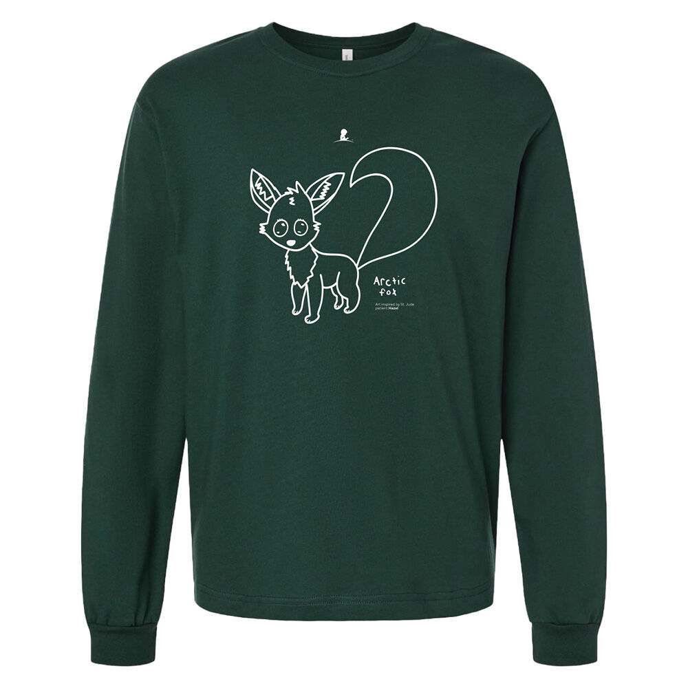 Patient Art Arctic Fox Long Sleeve T-Shirt – Hazel
