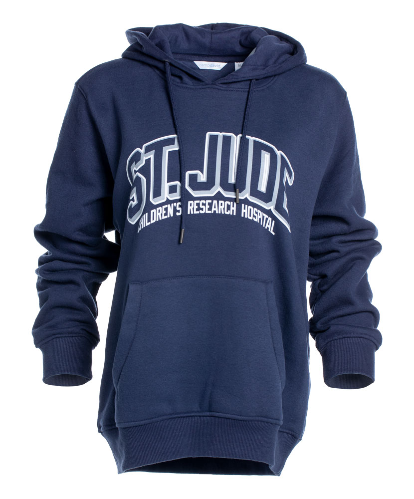 Men's Bold Shadow Outline Font Hoodie