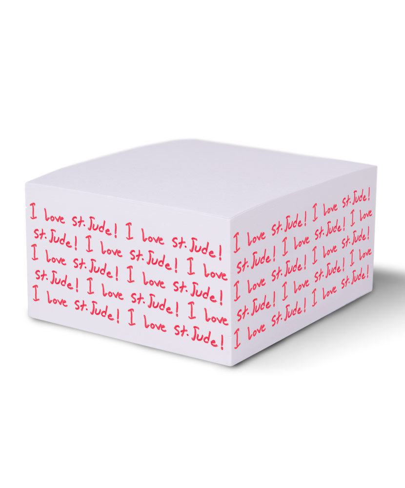 Primary image I Love St. Jude Patient Art Post-It® Cube