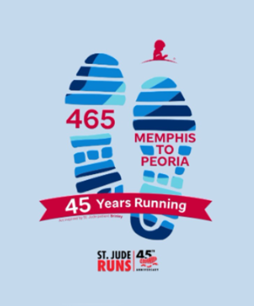 Primary image St. Jude Runs Memphis to Peoria 45th Anniversary Adult T-Shirt