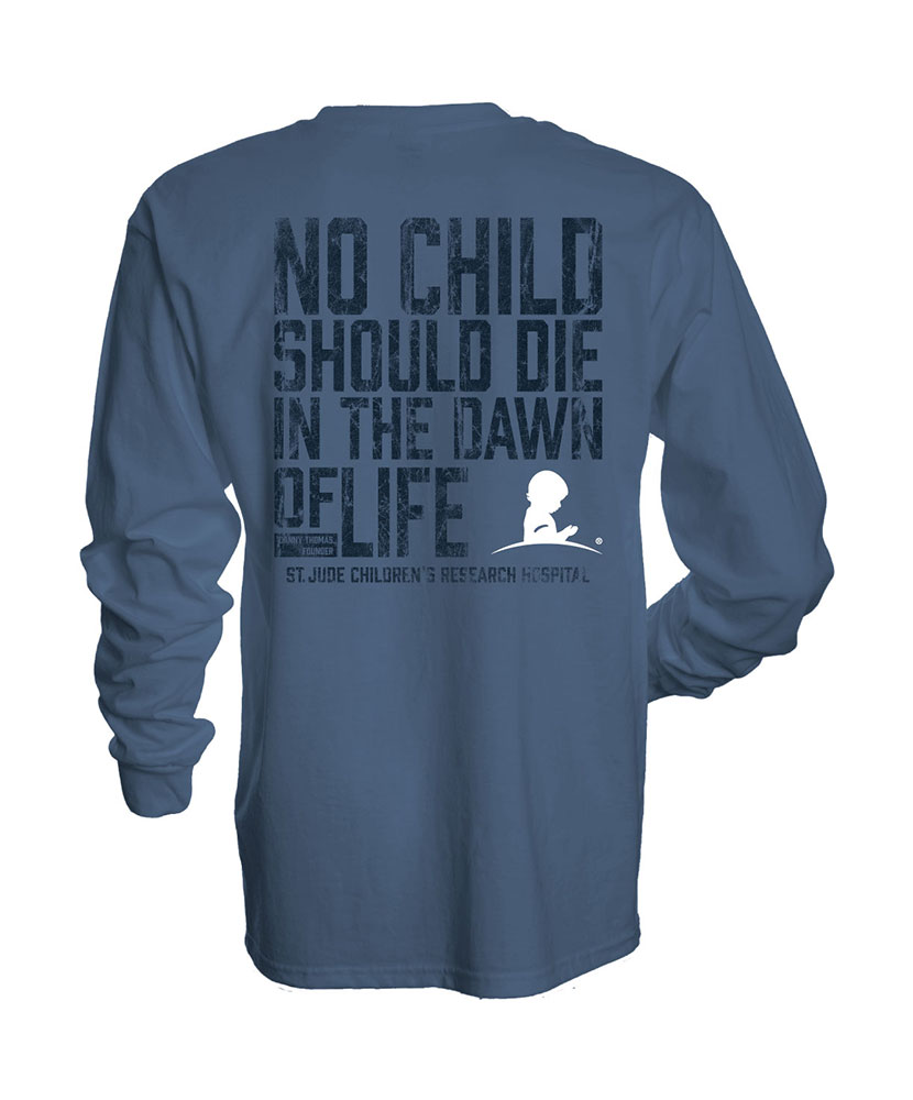 Unisex No Child Should Die In The Dawn of Life Logo Back Design T-Shirt