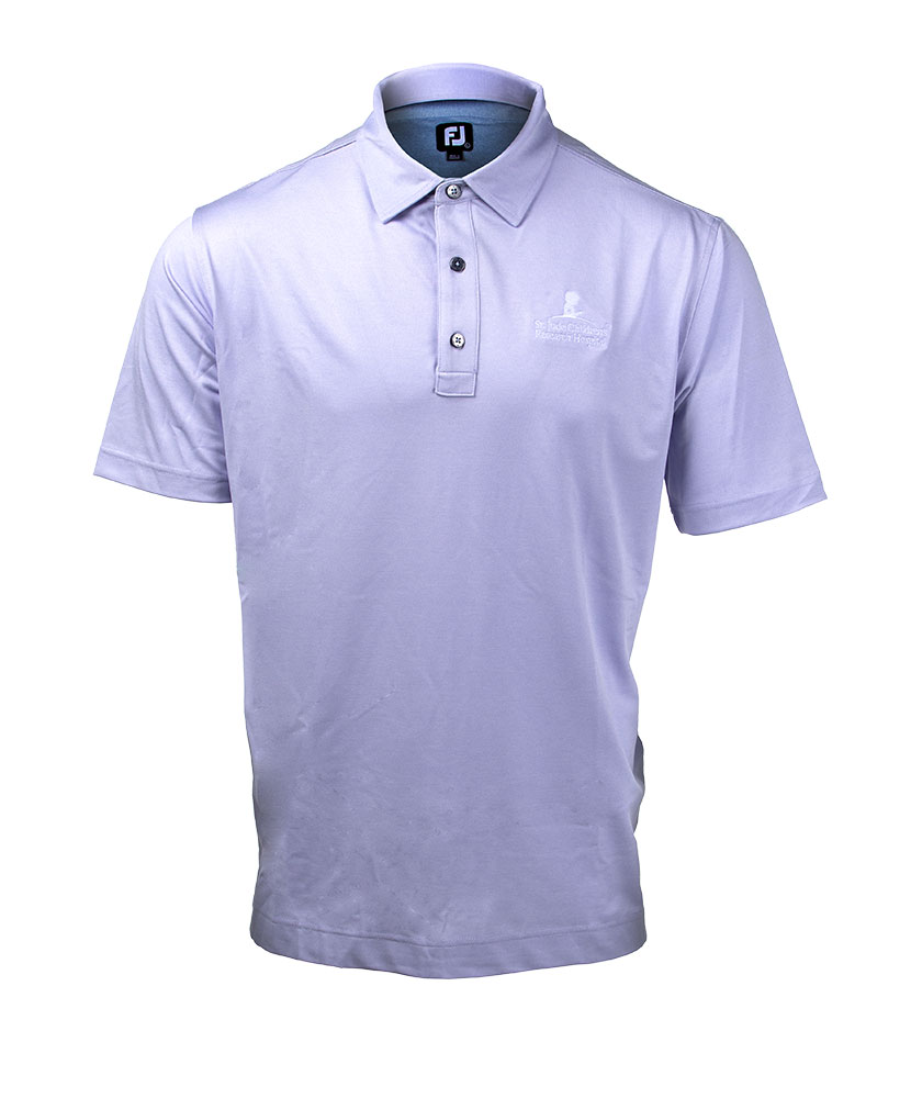 Men's Heather Stretch Pique Solid Self Collar Golf Polo Shirt