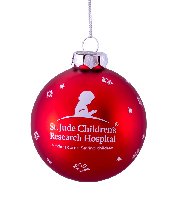2021 St. Jude Fun Holiday 3 Inch Glass Ornament