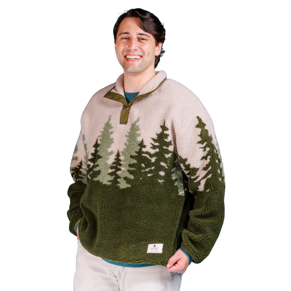 Primary image Patient Art Evergreen Forest Sherpa Pullover &ndash; Unisex
