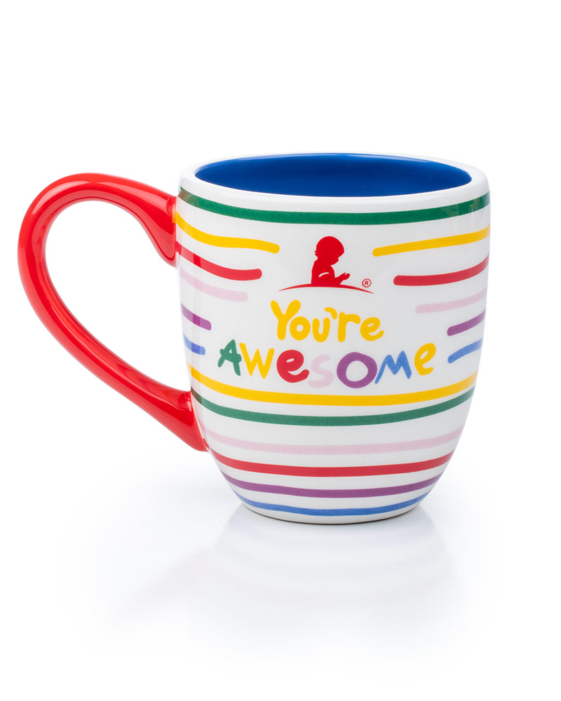 You're Awesome Striped Mug by Coton Colors