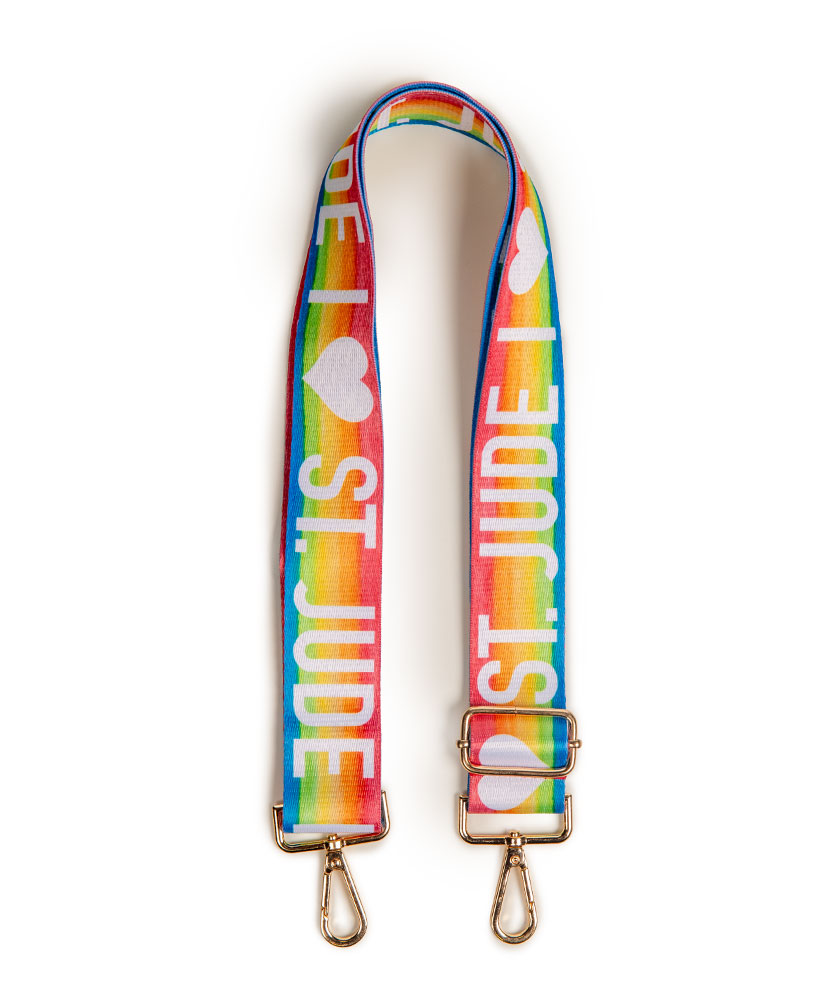 I Love St. Jude Rainbow Adjustable Bag Strap