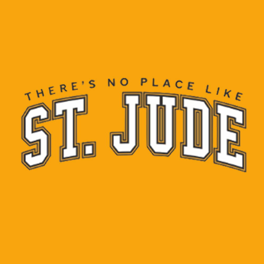 Primary image There's No Place Like St. Jude Collegiate Hoodie &ndash; Unisex
