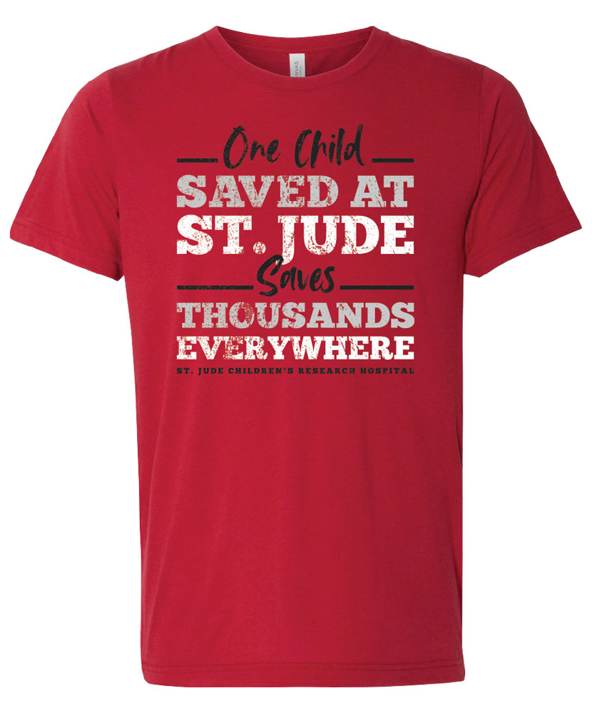 One Child Saved at St. Jude T-Shirt - St. Jude Gift Shop