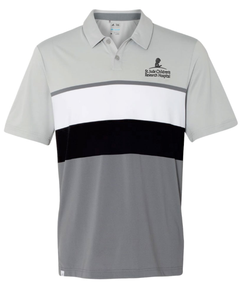 Adidas Horizontal Colorblock Golf Shirt - St. Jude Gift Shop