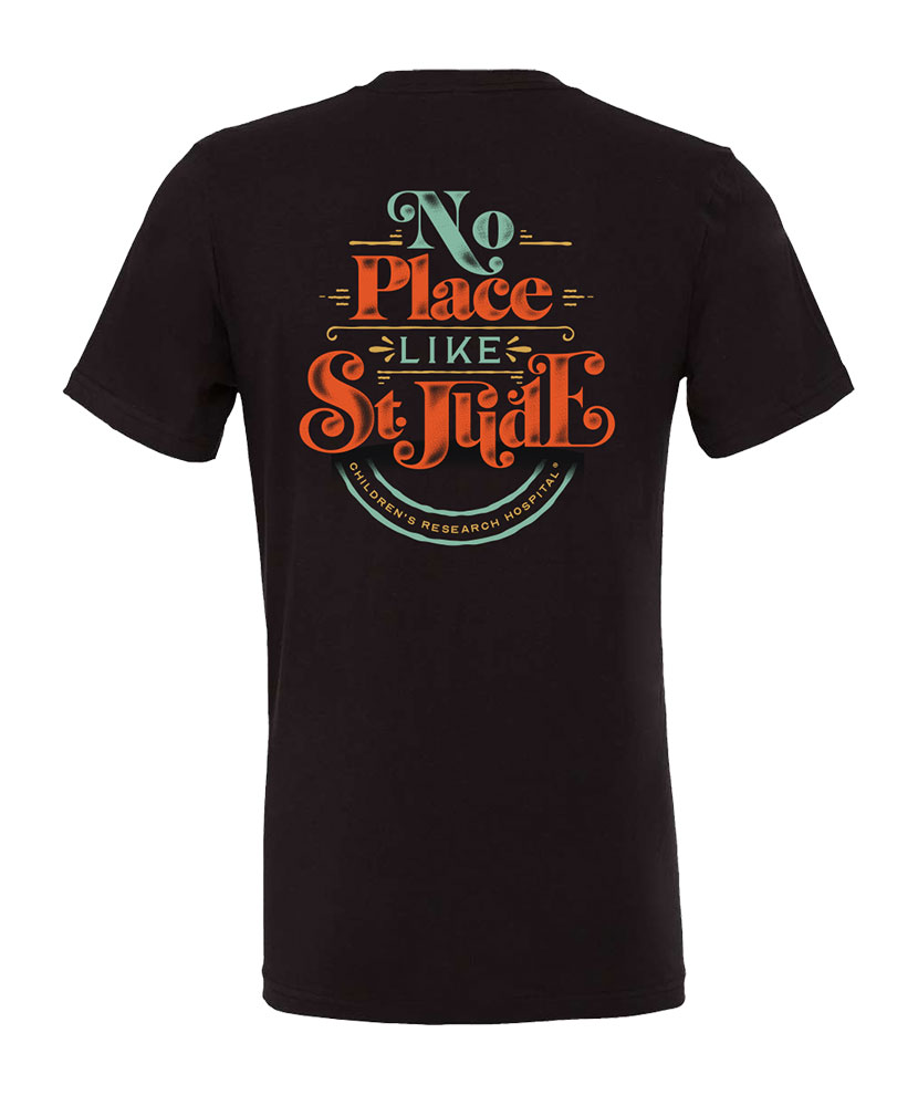 Unisex No Place Like St. Jude Back Design T-Shirt