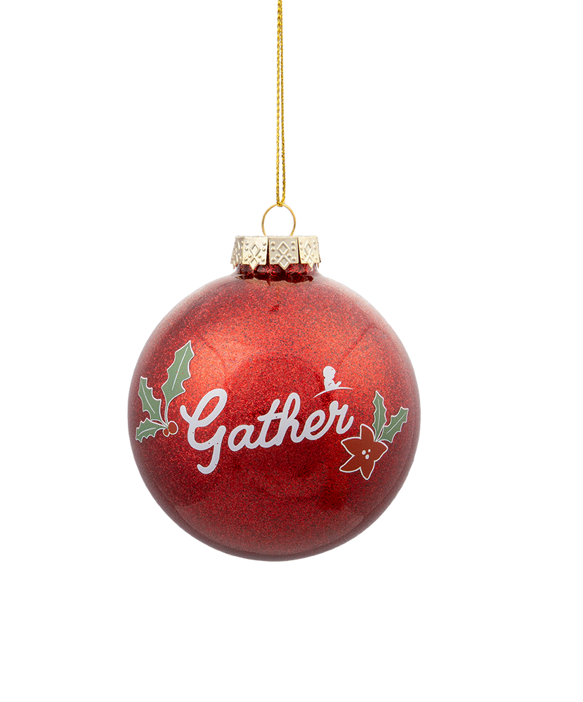 Patient Art Inspired Gather 3 Inch Glass Ornament