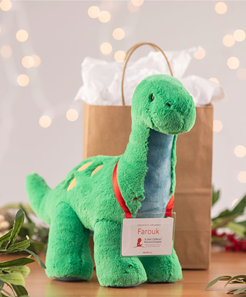 Plush Dinosaur - Patient Inspired Farouk - St. Jude Gift Shop