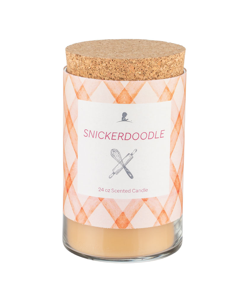 Snickerdoodle Scent 24oz Candle with Cork Lid