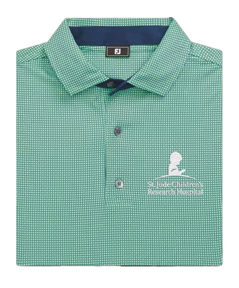 Primary image St. Jude FootJoy Circle Foulard Lisle Polo - Seafoam
