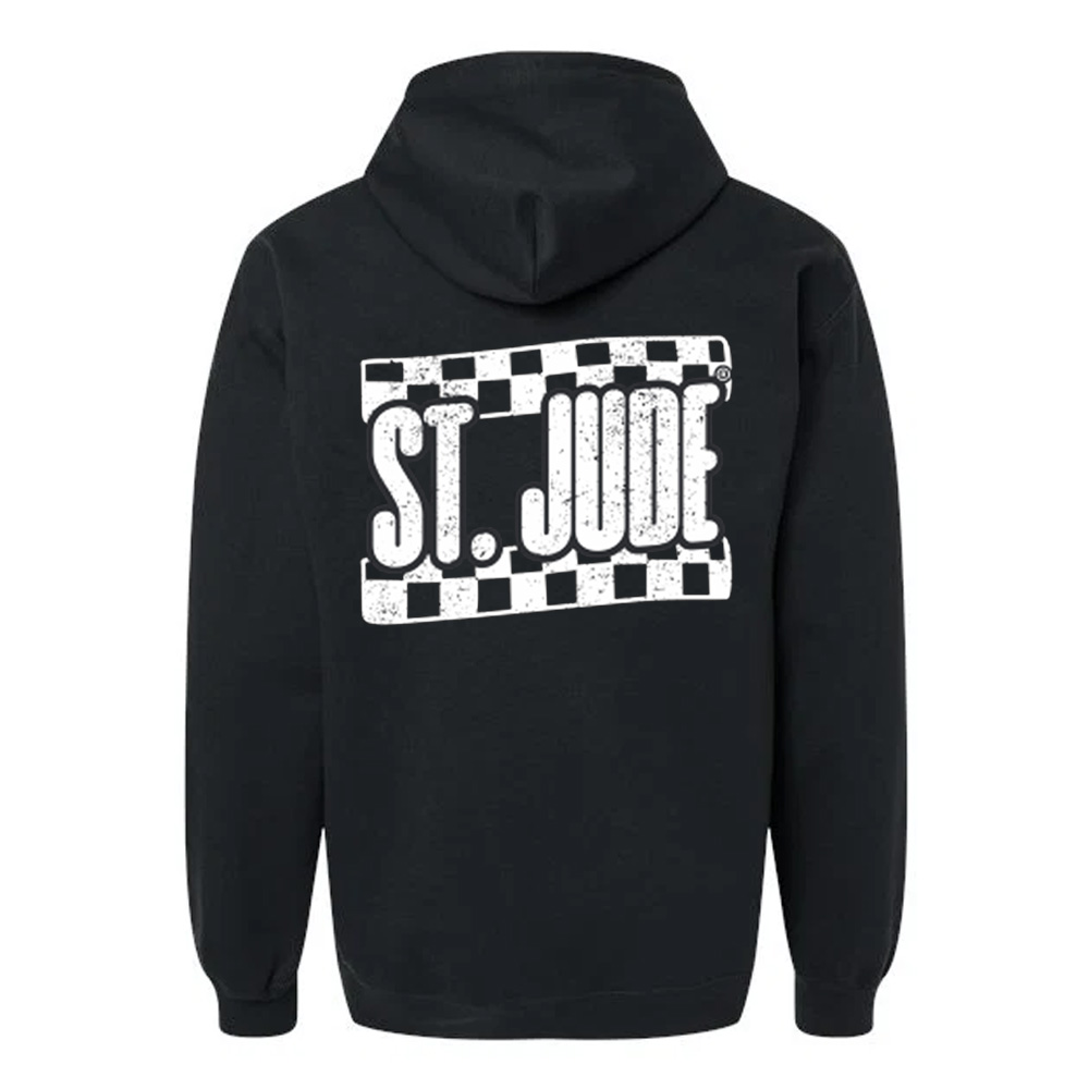 Primary image St. Jude Checkered Full-Zip Youth Hoodie