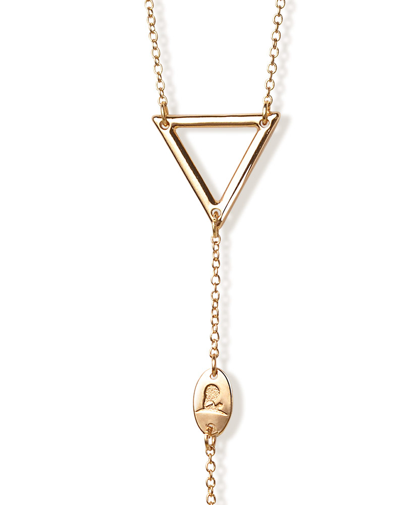 Triangle Chain Gold Necklace - St. Jude Gift Shop