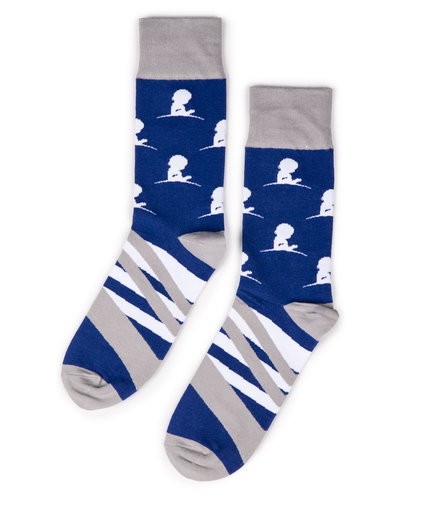 Blue and Grey Socks - St. Jude Gift Shop