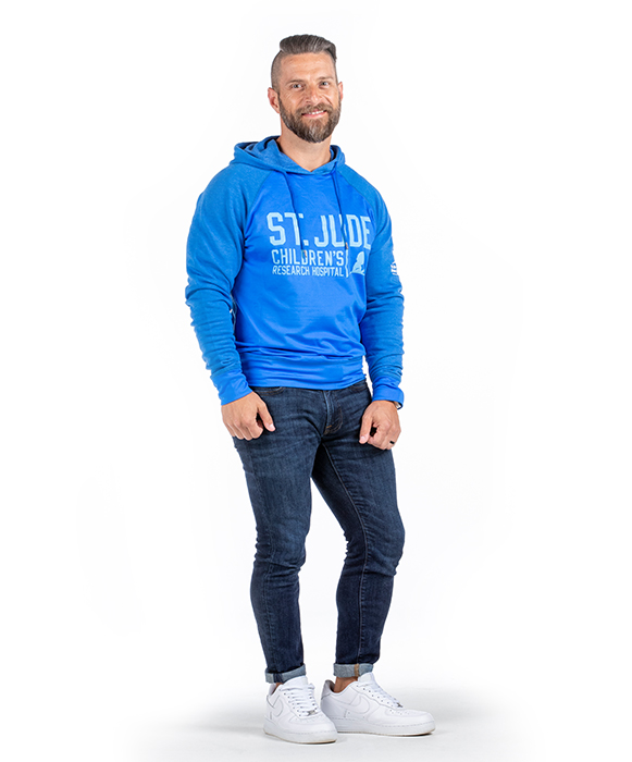 St. Jude Blue Colorblock Hoodie