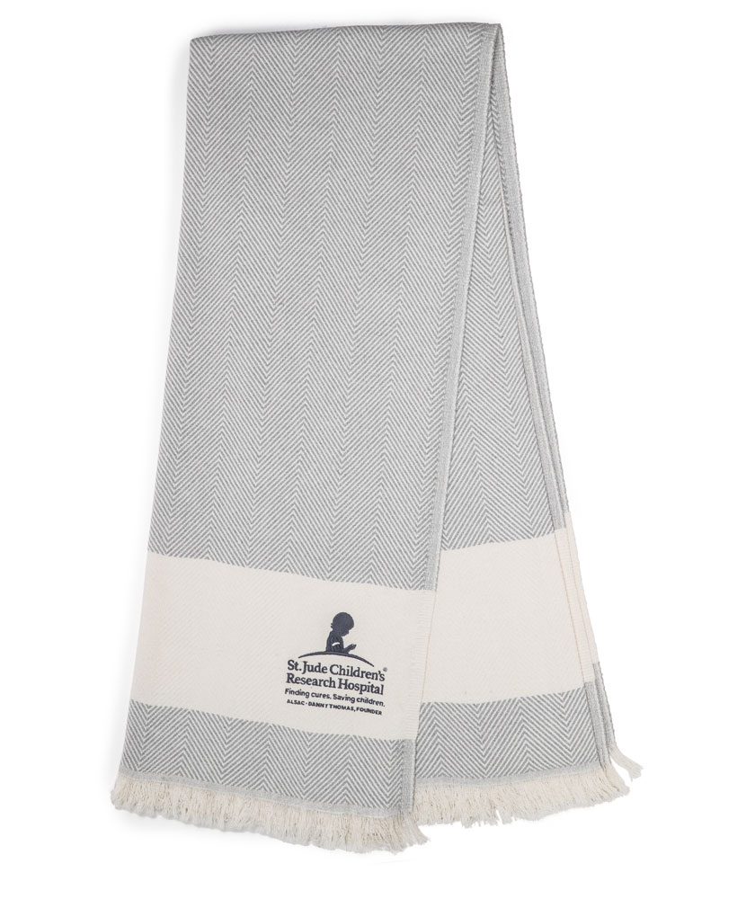 Herringbone Blanket with Fringe - St. Jude Gift Shop