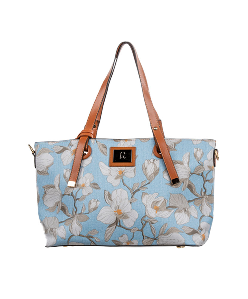 Orchid Leather Tote Bag
