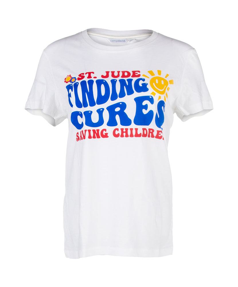 Women's Finding Cures Happy Sunshine T-Shirt