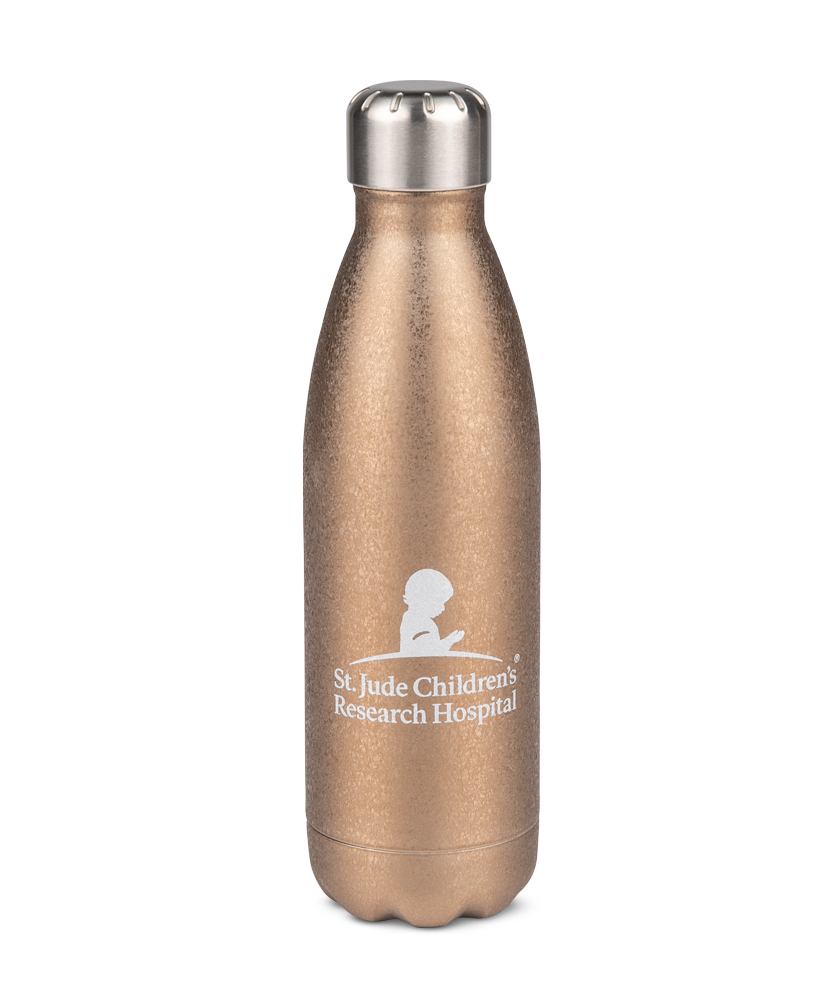 Bronze Crushed Metallic Water Bottle St. Jude Gift Shop