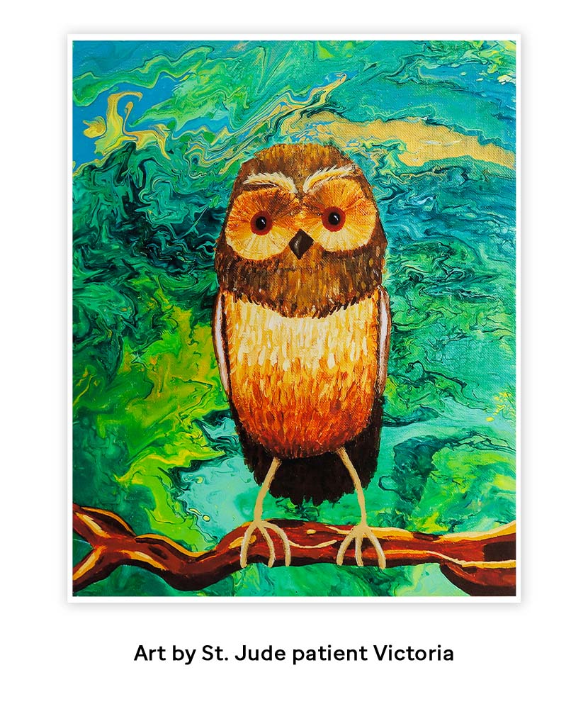 Primary image Forest Owl Patient Art Journal - Victoria