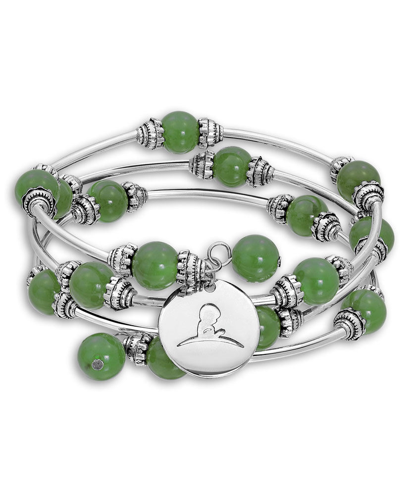 Jade Agate Beaded Wrap Bracelet - St. Jude Gift Shop