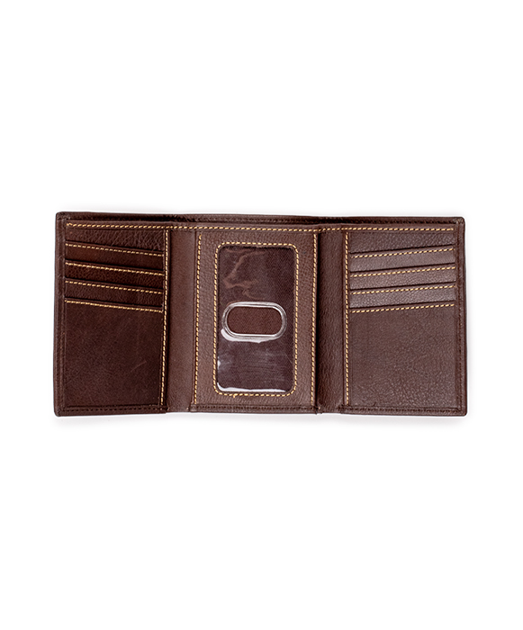 Full Grain Leather Tri-fold Wallet
