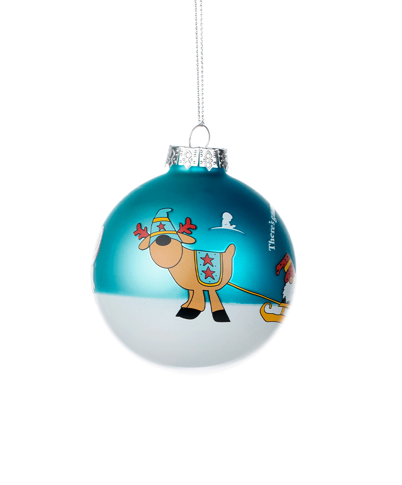 Reindeer and Gnome 3-inch Patient Art-Inspired Ornament
