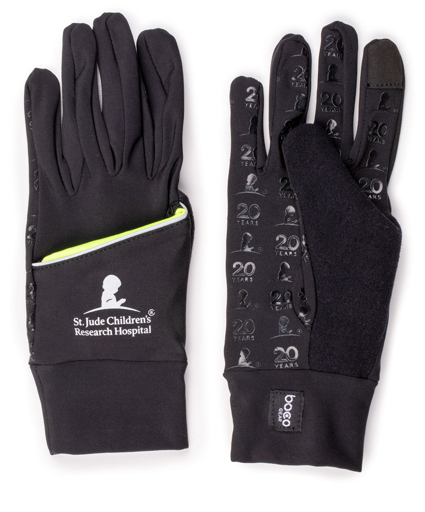 St. Jude Memphis Marathon 20th Anniversary Running Gloves