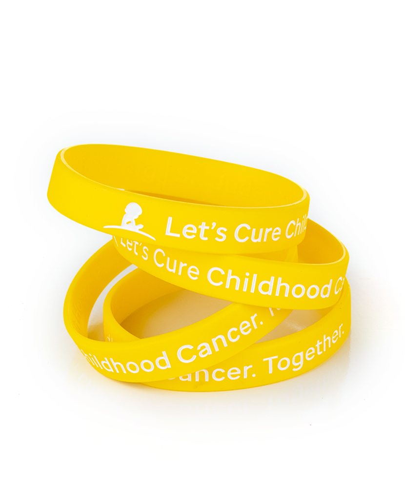 Let's Cure Childhood Cancer. Together Wristband