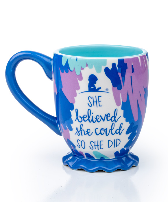 She Belived She Could Ceramic Mug by Coton Colors