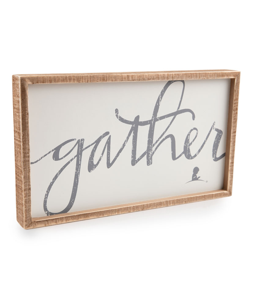 Gather Inset Box Sign