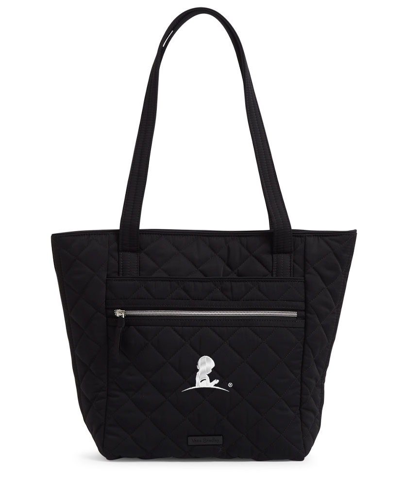 Vera Bradley® Quilted Small Black Tote Bag