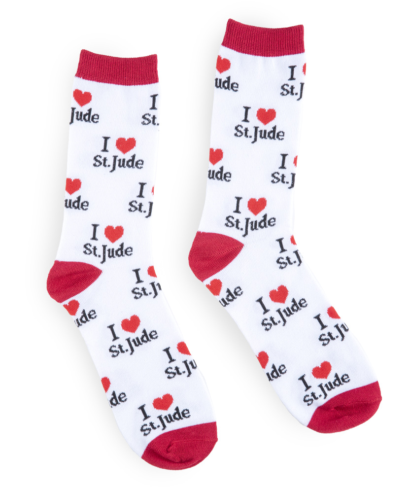 I Love St. Jude Dress Socks