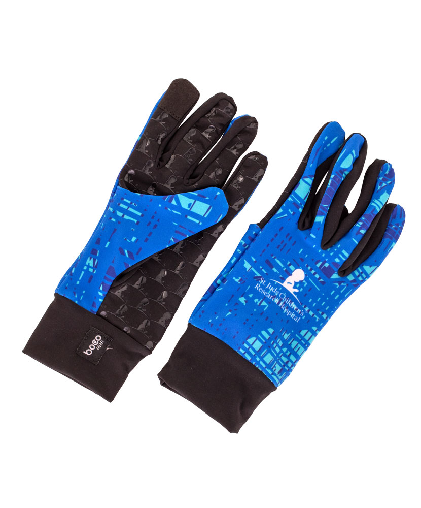 Primary image Unisex Abstract Water Color Print Technical Runners Glove