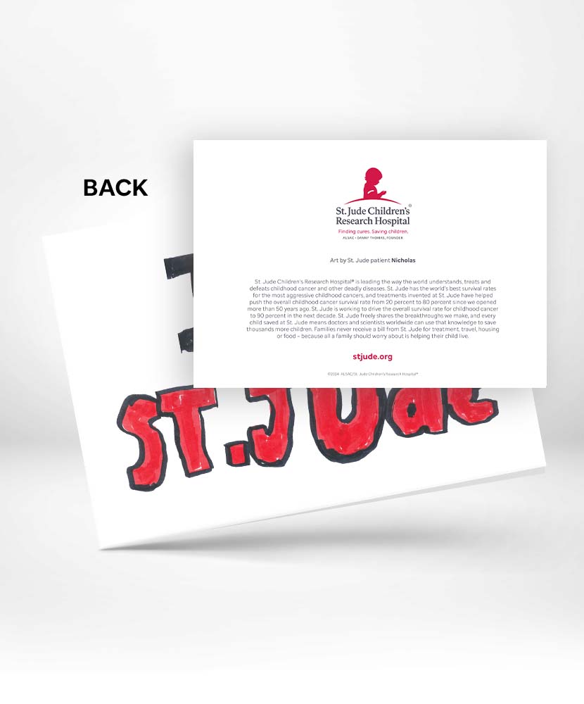 I Love St. Jude Patient Art Cards - Set of 10