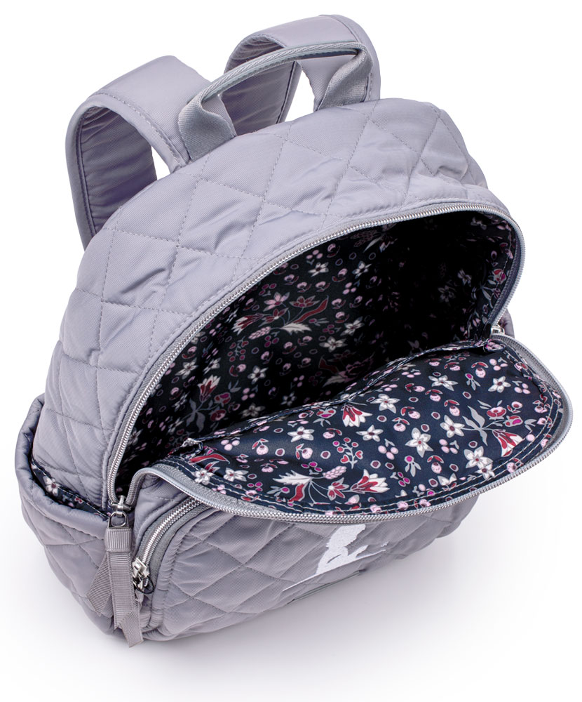 Vera Bradley® Quilted Small Grey Backpack - St. Jude GIft Shop
