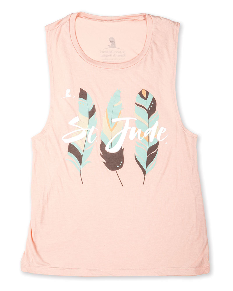 Ladies Feather St. Jude Flowy Tank Top