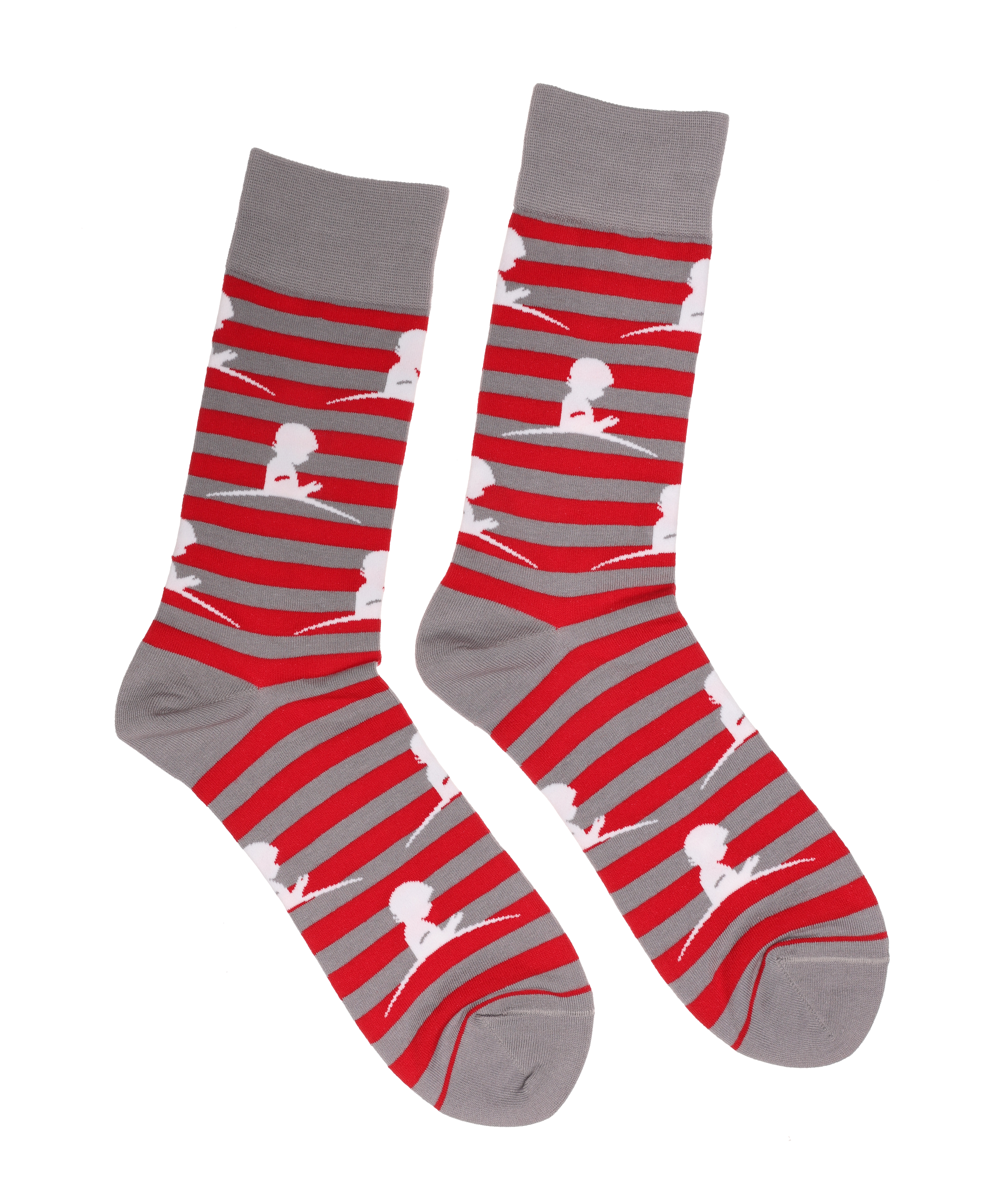 Striped St. Jude Logo Socks