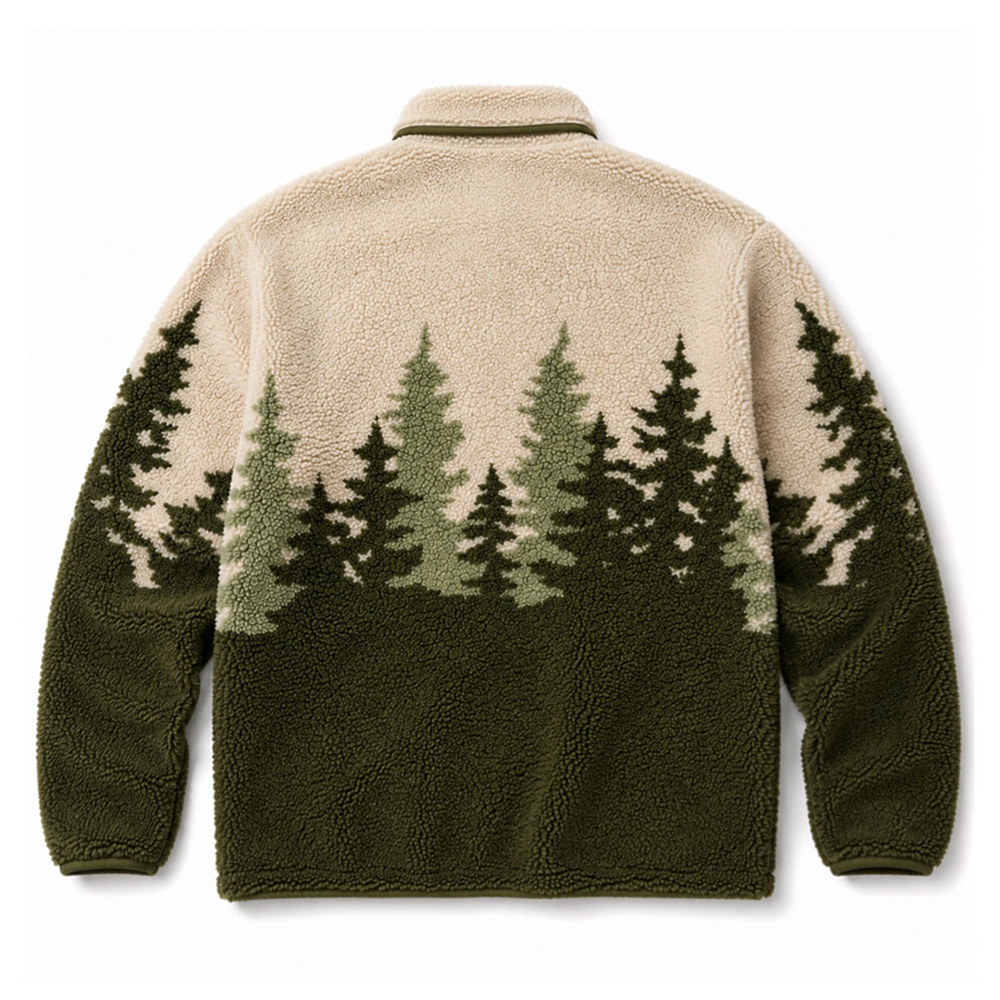 Primary image Patient Art Evergreen Forest Sherpa Pullover &ndash; Unisex