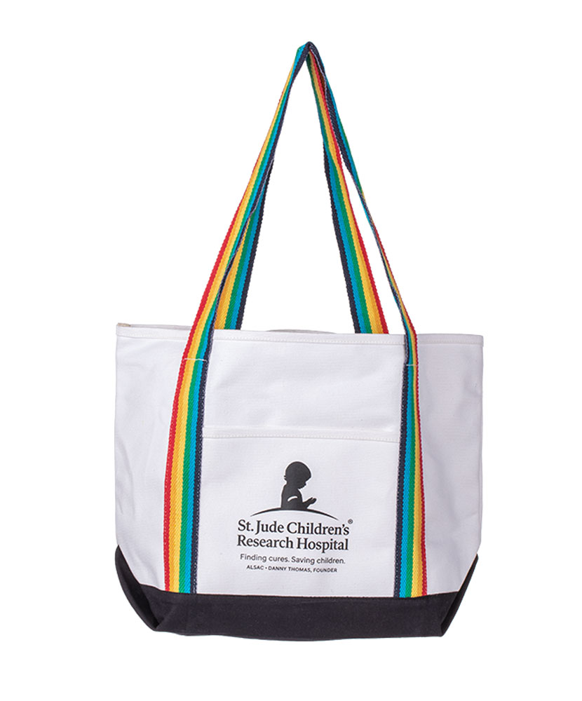 Rainbow Handle Tote Bag
