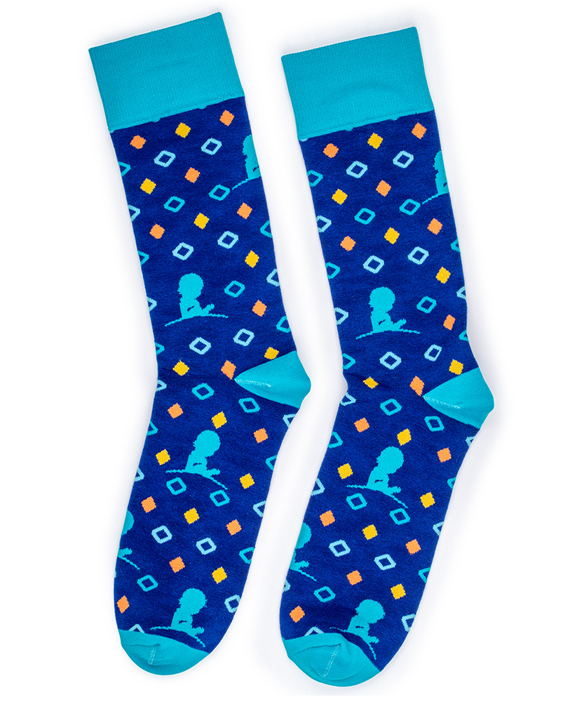 Multi Colored Diamond Pattern Socks
