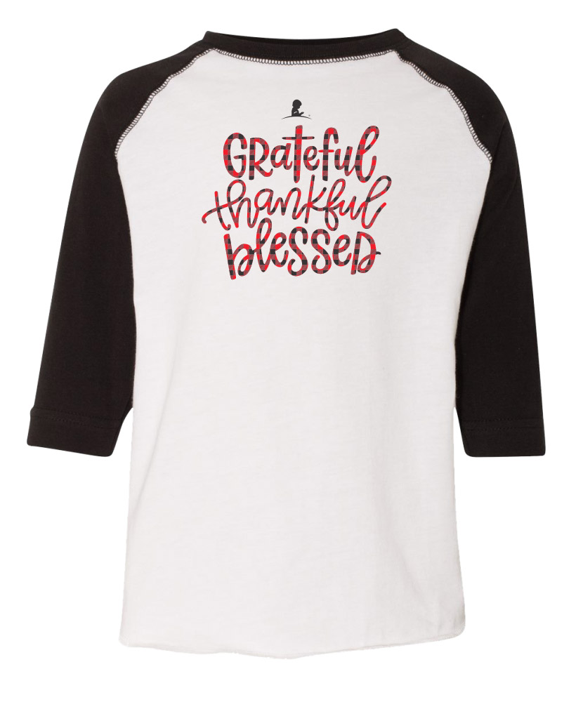 Kids Grateful Thankful Blessed Family T-Shirt