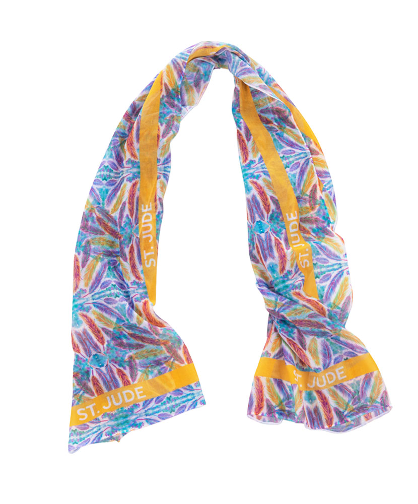 Feather Print Scarf - Patient Art by Ty