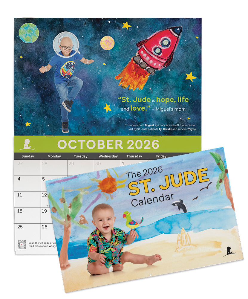 Primary image 2026 St. Jude Patient Art Desk Calendar