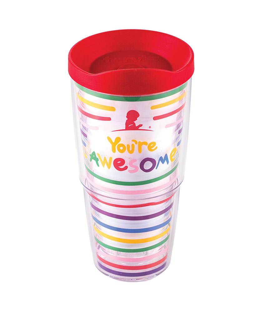 You're Awesome Striped Tervis Tumbler by Coton Colors